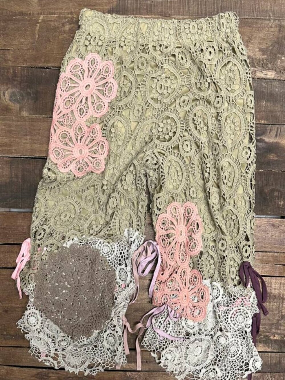 New Jaded Gypsy Endless Love Crochet Pants